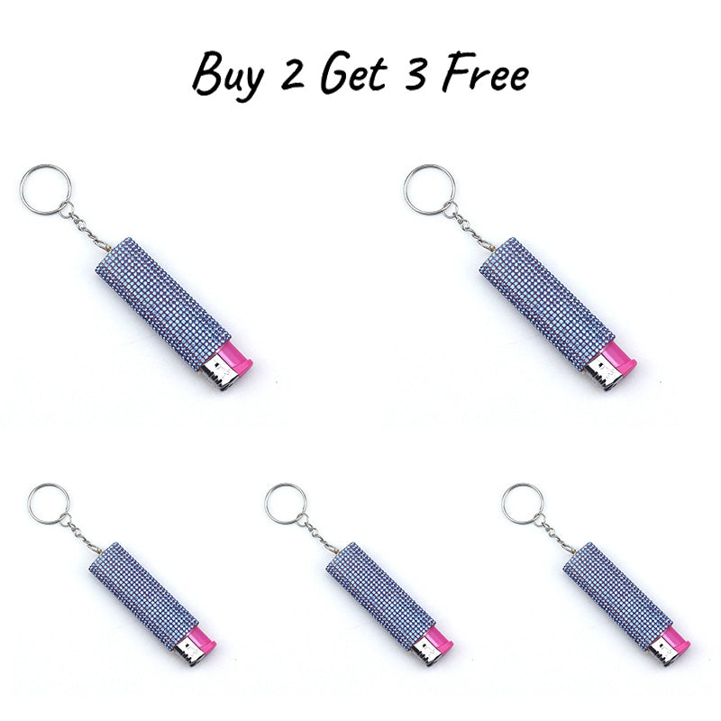 Diamond-encrusted push bottle