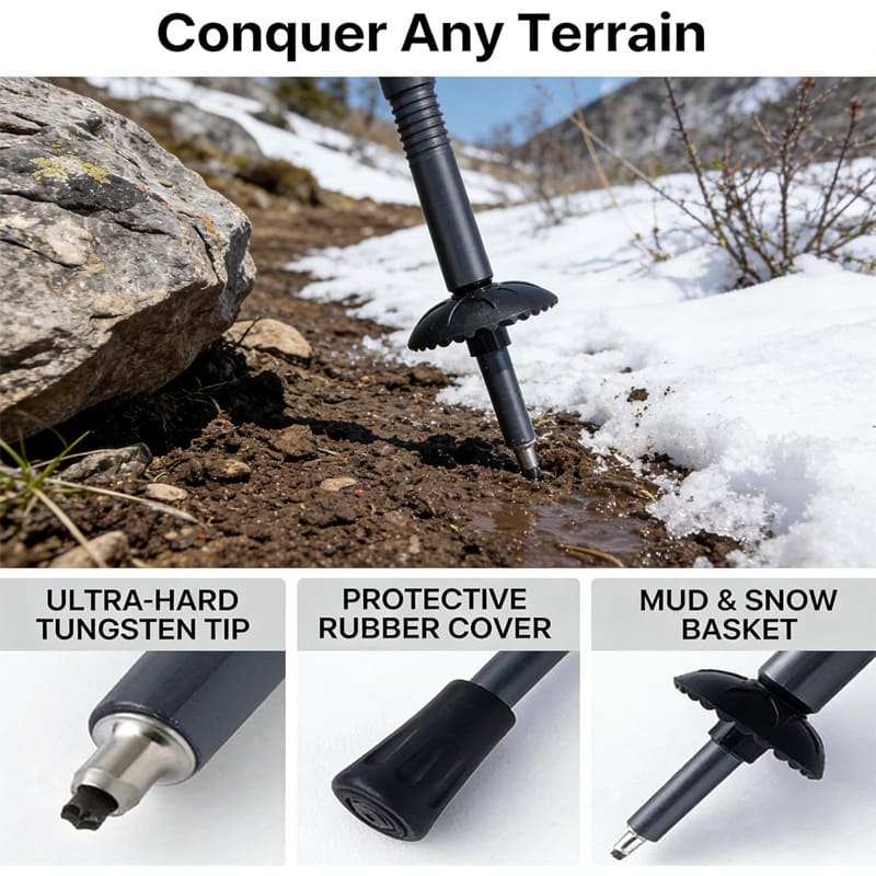 Multi-functional outdoor hiking poles