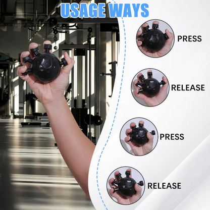 Hand exercise decompression grip ball