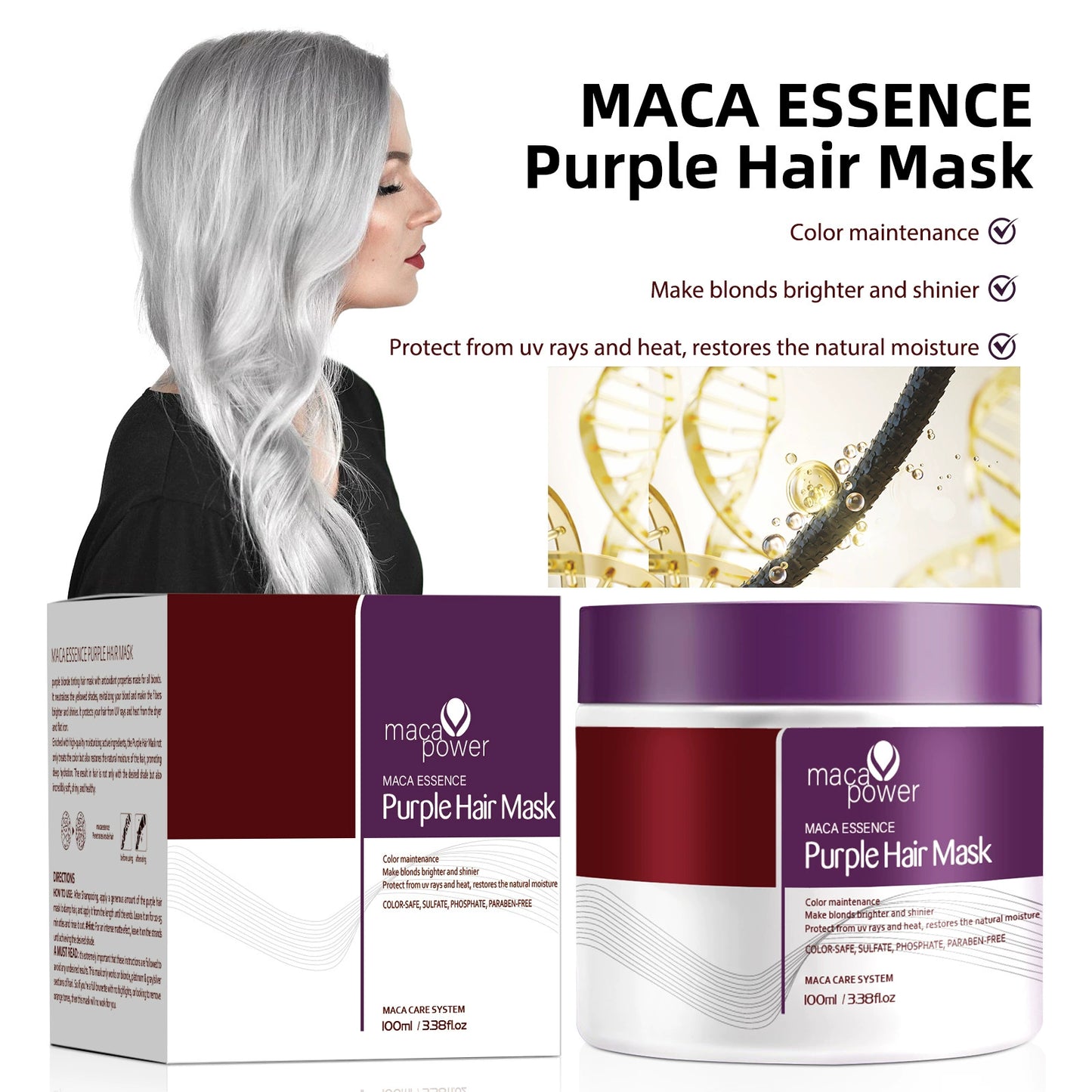 Purple Smooth Hair Mask