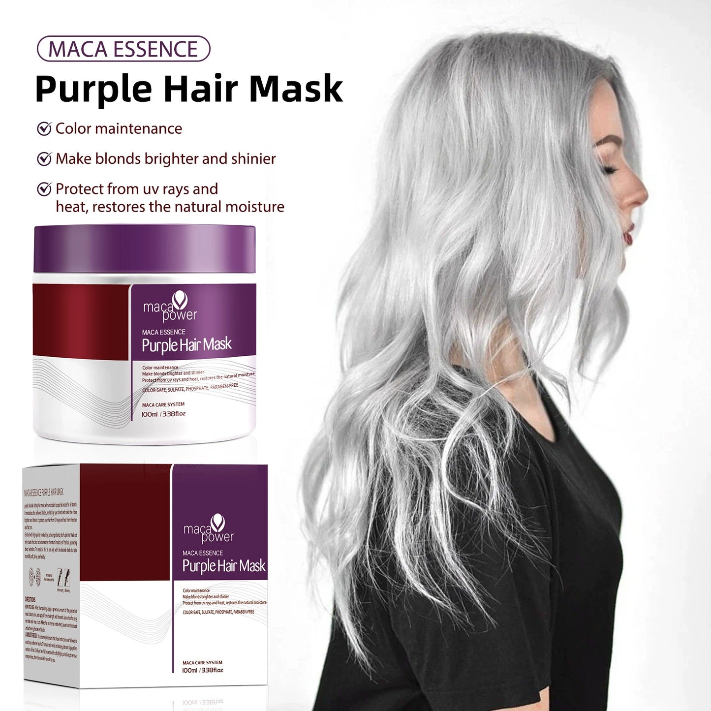 Purple Smooth Hair Mask