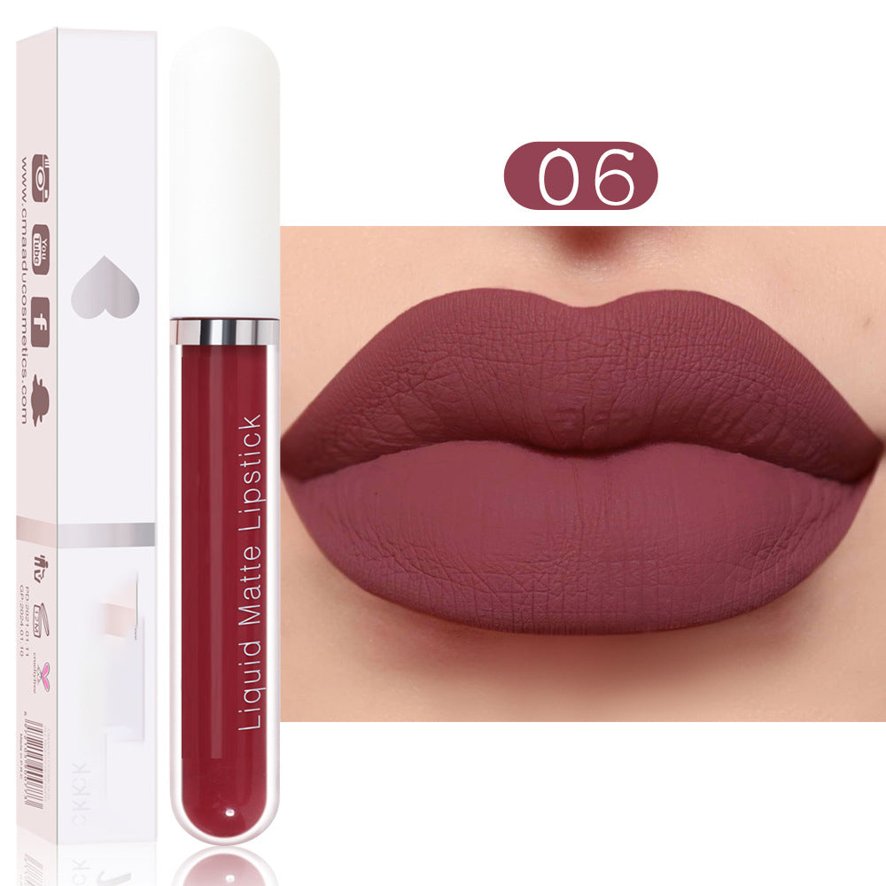 18 colors of matte waterproof long-lasting lipstick