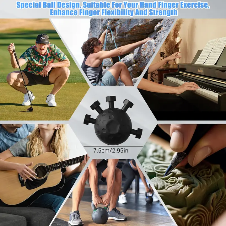 Hand exercise decompression grip ball