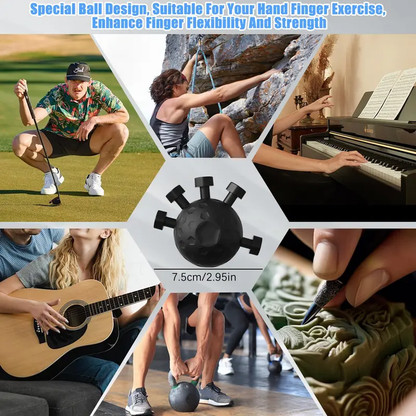 Hand exercise decompression grip ball