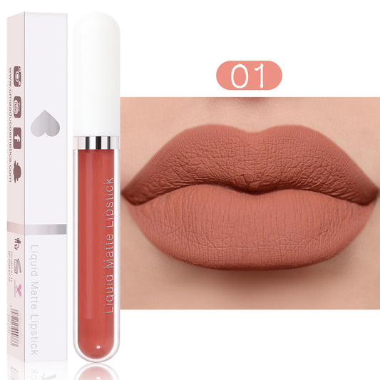 18 colors of matte waterproof long-lasting lipstick