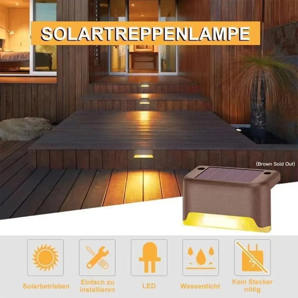 🔥BUY 1 GET 1 FREE-LED Solar Lamp Path Staircase Outdoor Waterproof Wall Light